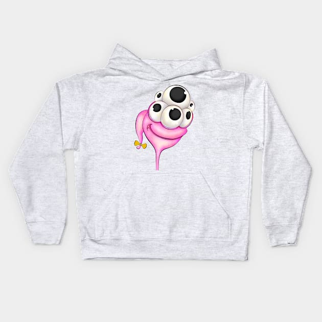 Monster in love Kids Hoodie by stefy